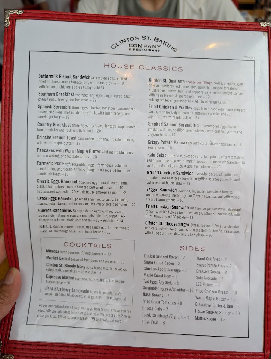 Clinton St. Baking Company Menu - Image 6